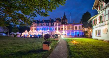 Lieux de réception en Alsace - Chateau éclairé de nuit - Effervescence